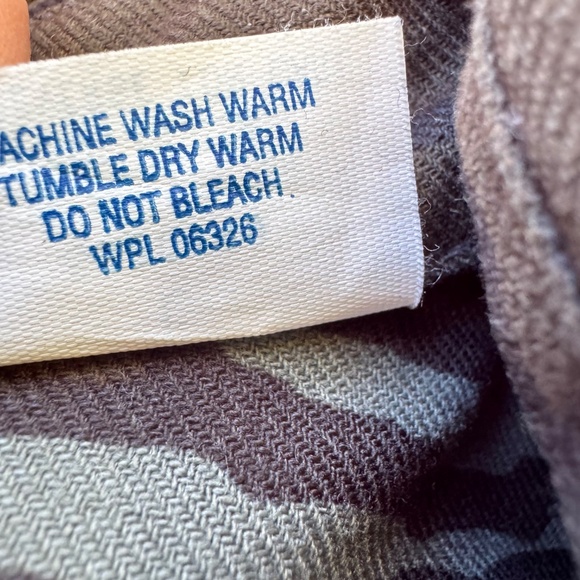 Vintage Gander Mountain Tree Bark  Camo Quiet Made Button Up Shirt USA- L - Picture 5 of 5